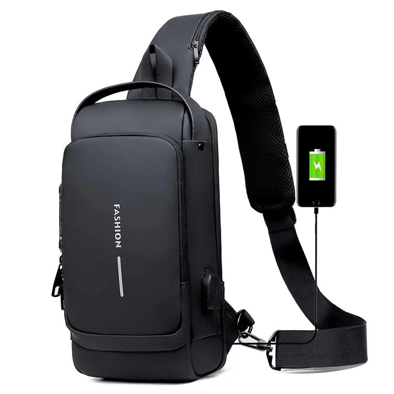 Multifunction Patent Leather Chest Bag – GadgetryCircle